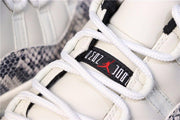 Jordan Air Jordan 11 Retro Low White Black Snakeskin Sneakers
