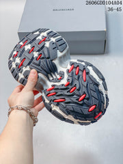 Balenciaga Hamptons Chunky Sneakers White Red 06GDD104A04