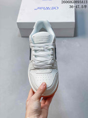 Off-White Out Of Office Low-Top Sneakers, White and Black