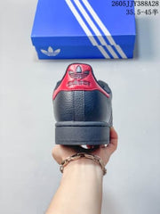 adidas Originals Superstar 2 Sneakers in Black and Red