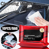 Car Windshield Oil Film Cleaning Wipes | Glass Cleaner + Hydrophobic Coating
