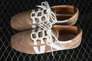Louis Vuitton Sneakerina Suede Lace-Up Sneakers, Beige
