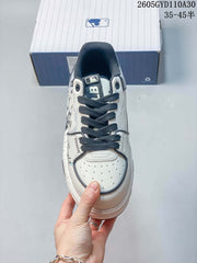 MLB Chunky Liner Low-Top Sneakers, White and Navy