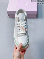 Jordan Air Jordan 3 Retro Sail and Jade Aura Sneakers