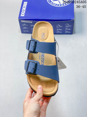 Birkenstock Two-Strap Sandals in Blue, 06ND245A05