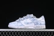 Nike SB Dunk Low “Moon” Sneakers, White and Grey, DD1873-113