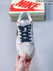 Nike SB Dunk Low Stüssy Collaboration Sneakers, Sail Navy Red