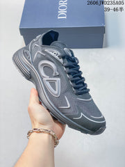 Dior B30 Grey Mesh Low-Top Sneakers JGD101-GDG
