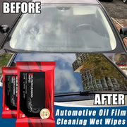 Car Windshield Oil Film Cleaning Wipes | Glass Cleaner + Hydrophobic Coating