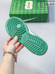 Nike Dunk Low World Cup-Inspired Sneakers in White and Green