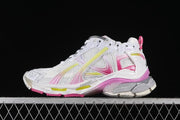 Balenciaga Runner Mesh Sneakers White Pink Yellow