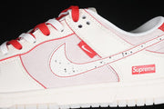 Nike SB Dunk Low Supreme White Red DM6868-033