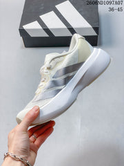 adidas Adizero Evo SL Running Shoes, White/Silver, 06ND1097A07