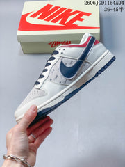 Nike SB Dunk Low Stüssy Collaboration Sneakers, Sail Navy Red