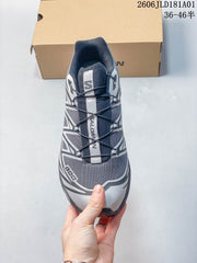 Salomon XT-6 Nocturne Vision Sneakers in Black and Silver