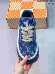 Louis Vuitton Tilted Low Sneakers in Blue Monogram