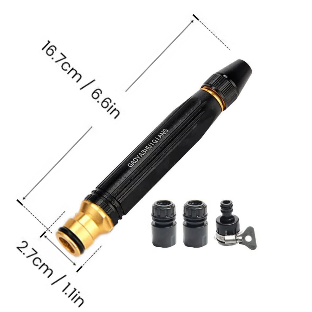 Heavy Duty Adjustable Twist Hose Nozzle – High-Pressure Jet to Gentle Mist