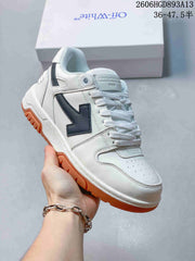 Off-White Out Of Office Low-Top Sneakers, White and Black