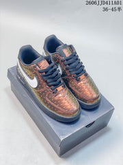 Nike Air Force 1 '07 Low Sneakers in Patterned Metallic and White