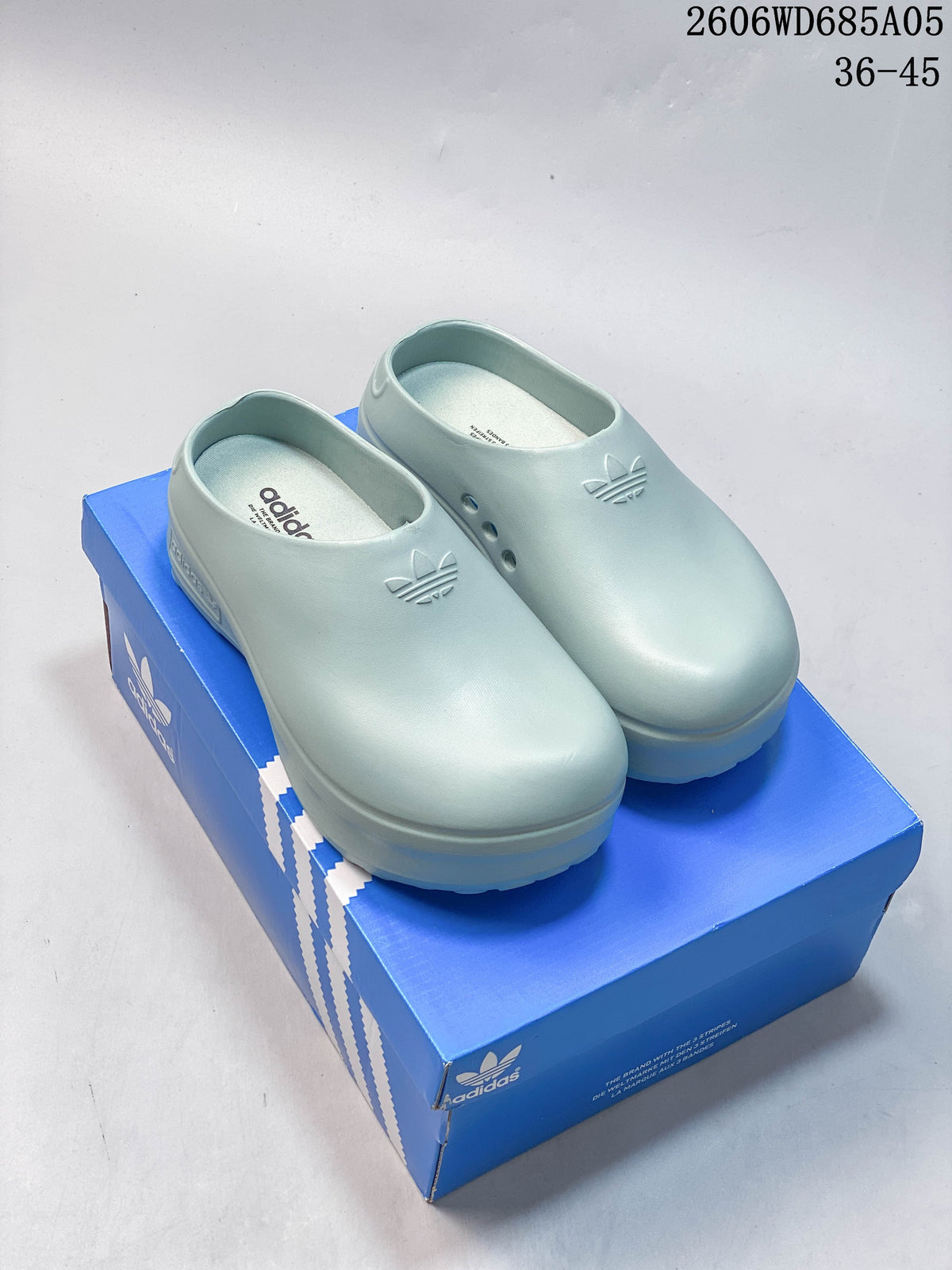 Adidas AdiFOM Stan Smith Mule Shoes, Light Blue IH3361
