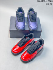 Nike Air Force 1 '07 Low Sneakers in Red and Purple