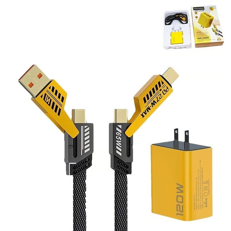 Electronics & Gadgets 120W Dual Usb & Dual Type-C Fast Charger