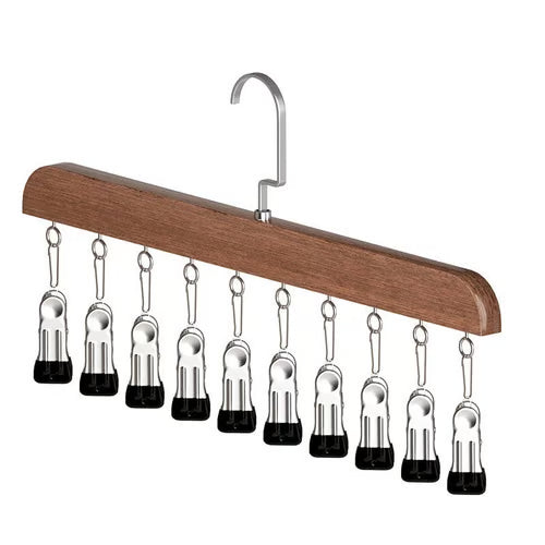 Wooden Hat Hanger & Closet Organizer – Vintage & Natural Wood Styles