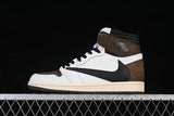 Travis Scott x Air Jordan 1 High OG Sneakers Brown White CD4487-001