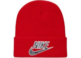 Supreme Nike Snakeskin Beanie Red