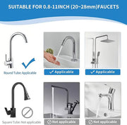 Kitchen Sink Faucet Sponge Holder – Space Aluminum, Rustproof, Fast-Drain, Hook Design