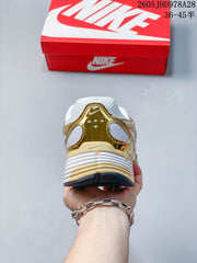 Nike Initiator Running Shoes in White and Gold