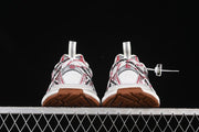Balenciaga 3XL Lace Sneakers in White, Red and Brown