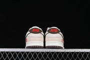 Nike SB Dunk Low Supreme-Style Sneakers in White and Brown