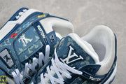 Louis Vuitton Archlight Blue Denim-Style Sneakers