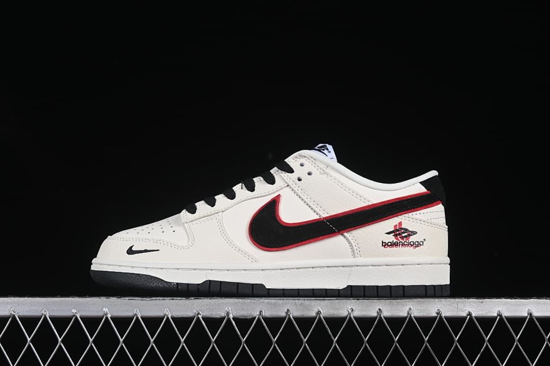 Nike SB Dunk Low Off-White Black and Red Sneakers
