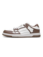 AMIRI Low-Top Sneakers in Brown and White