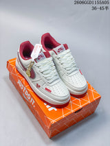 Nike Air Force 1 Low BV1858-018 White Red Sneakers