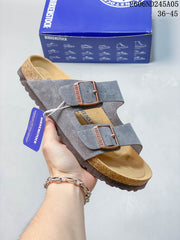 Birkenstock Arizona Two-Strap Sandals, Suede-Style Upper