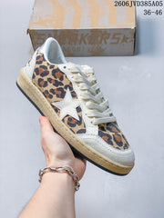 Golden Goose Super-Star Leopard Print Low-Top Sneakers 06JVD385A05