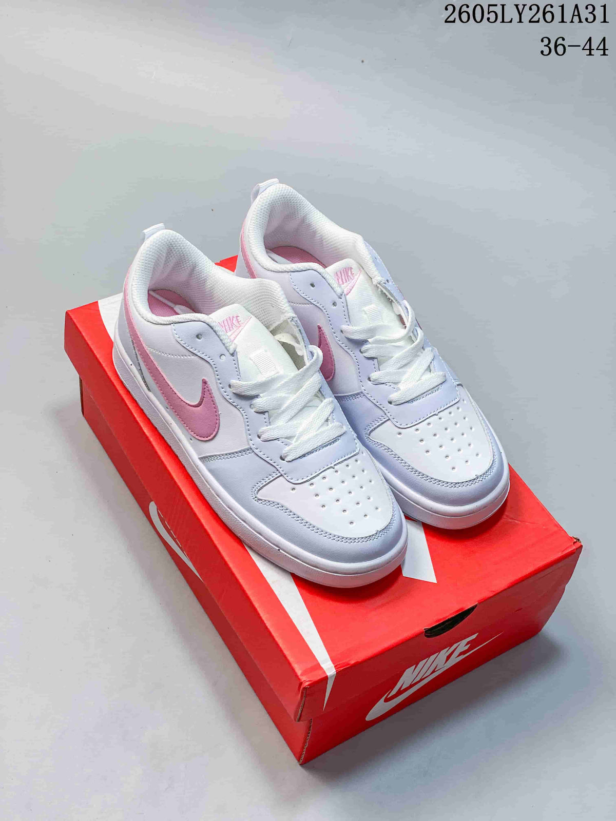 NikeCourt Borough Low Essential+ GS Sneakers White Pink