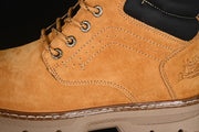 CAT Founder Mid-Top Work Boots in Wheat