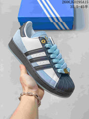 Adidas Superstar Shell-Toe Sneakers in Mixed Colors
