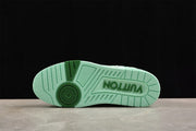 Louis Vuitton Low-Top Sneakers in Mint Green and Monogram Print