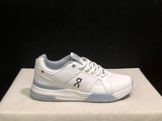 On The Roger Clubhouse Pro Tennis Shoes White Grey