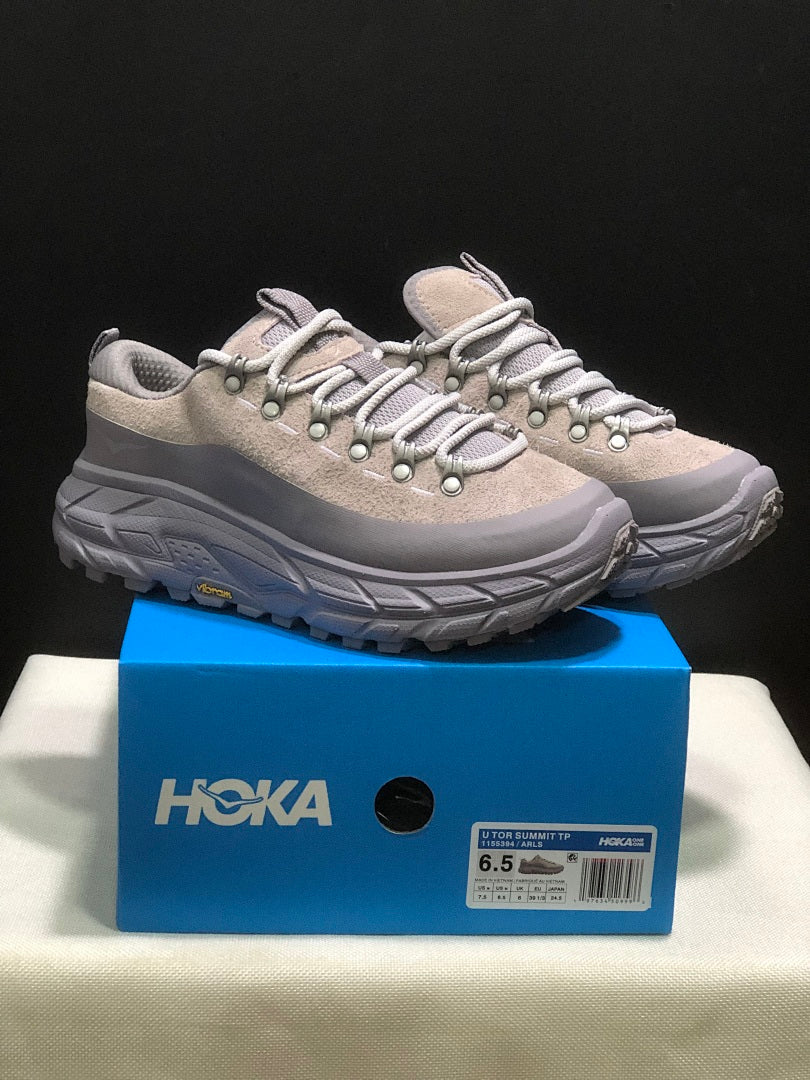 HOKA Tor Summit Low-Top Hiking Sneakers, Gray