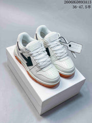 Off-White Out Of Office Low-Top Sneakers, White and Black