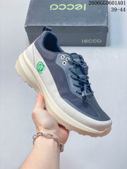 ECCO 620010ASQEE Navy and Grey Lace-Up Sneakers