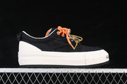 VESSEL x Snowflake Black Platform Low-Top Sneakers