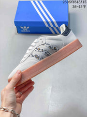 adidas Sambae JI4226 Platform Sneakers, Gray with Gum Sole