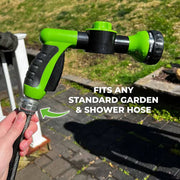 Pup Jet Dog Bathing Sprayer — 8-Mode Garden Hose Attachment
